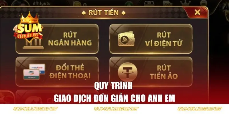 Quy trình giao dịch đơn giản cho anh em